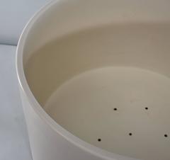 Oversized Matte Cream Gainey Style Ceramic or Pottery Planter