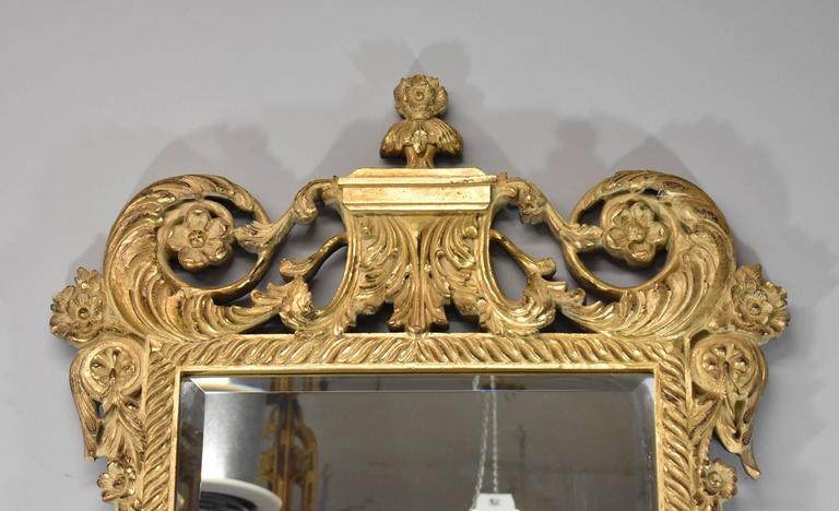 French Provincial Gilded Beveled French Style Mirror by John Richard For Sale