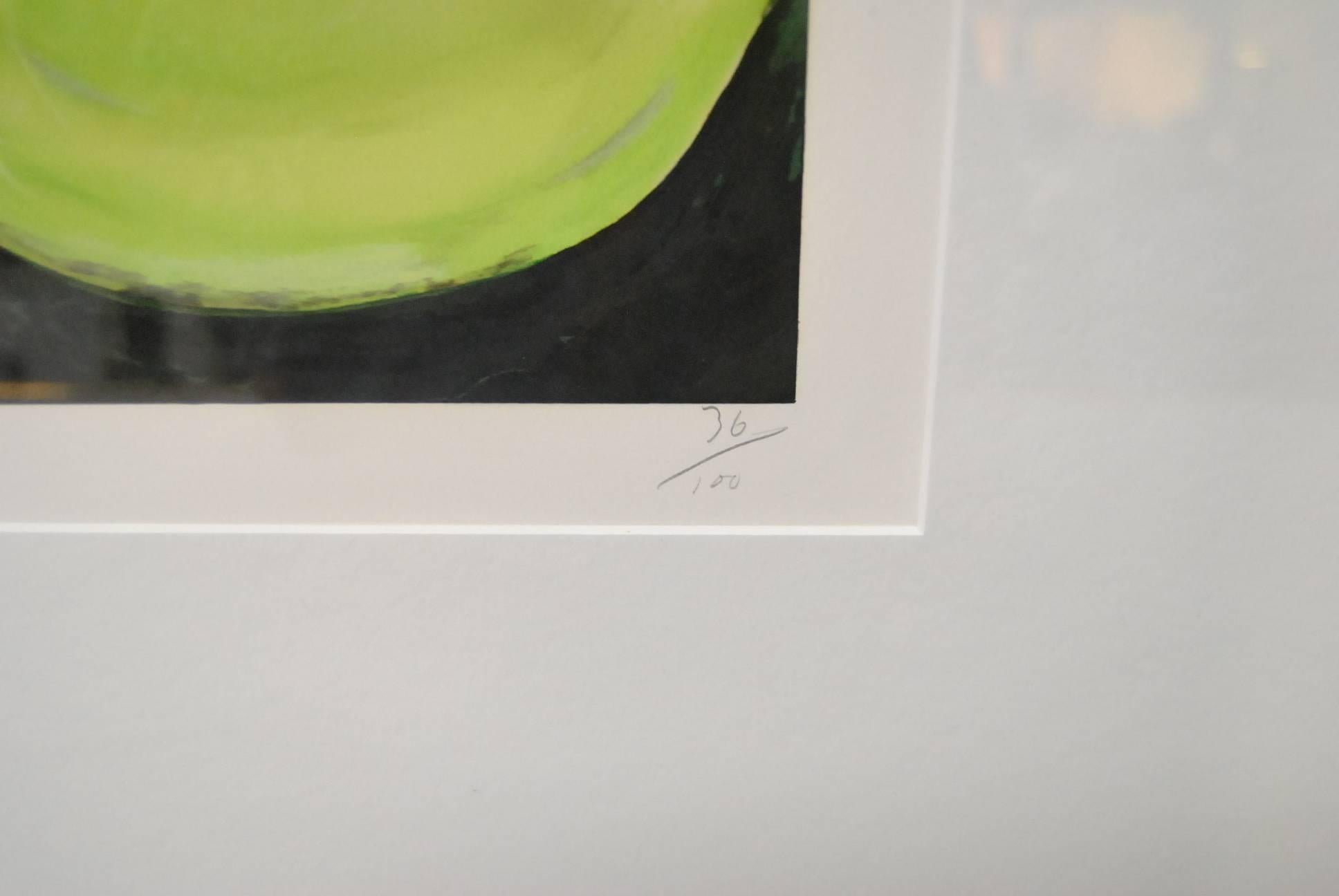 Modern Donald Sultan Print 'Quince' Signed and Numbered 36/100, September 7, 1988