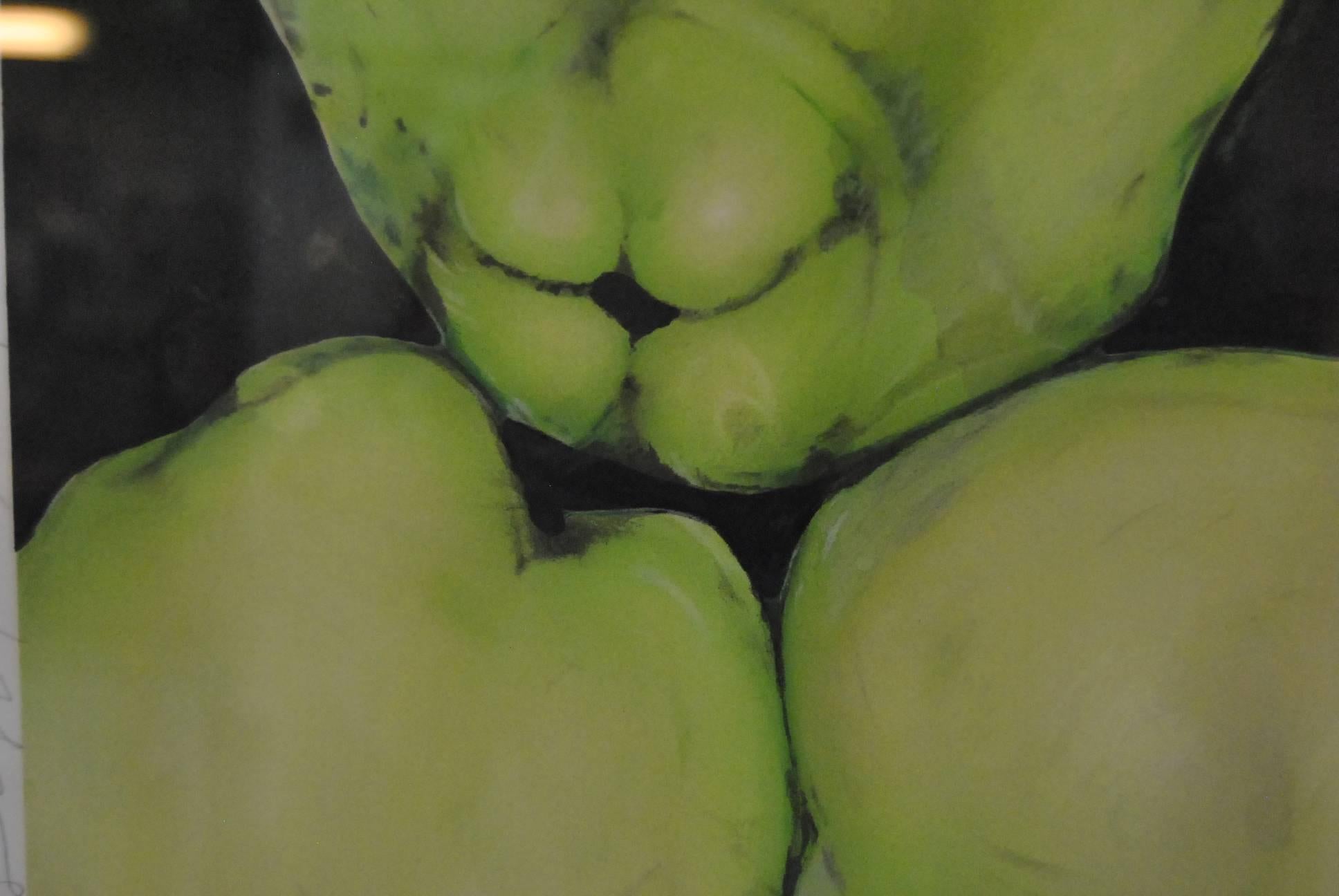 American Donald Sultan Print 'Quince' Signed and Numbered 36/100, September 7, 1988