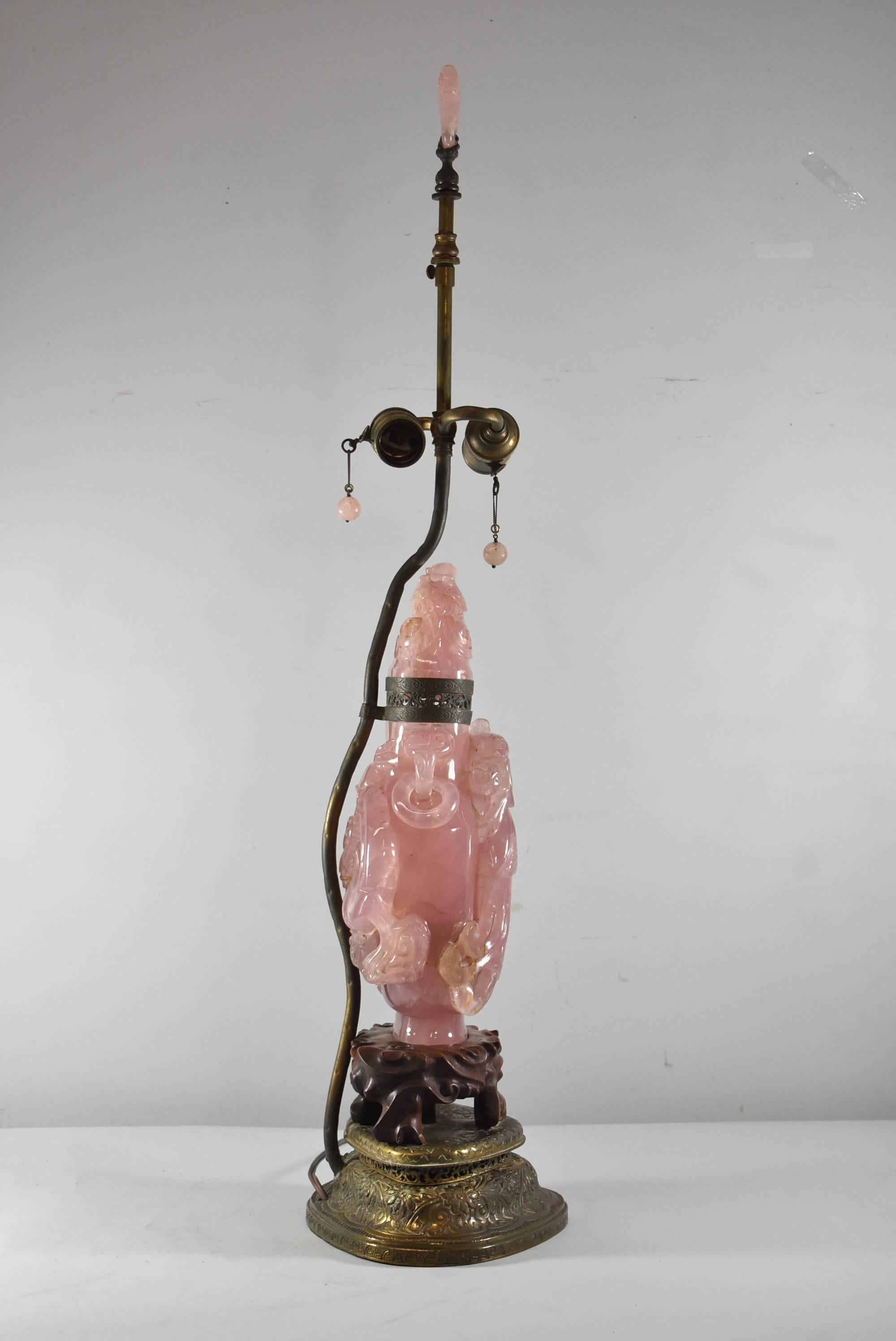 antique rose lamp