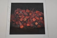 Stampa di Donald Sultan, "Ciliegie" firmata e numerata 51/100, 1988