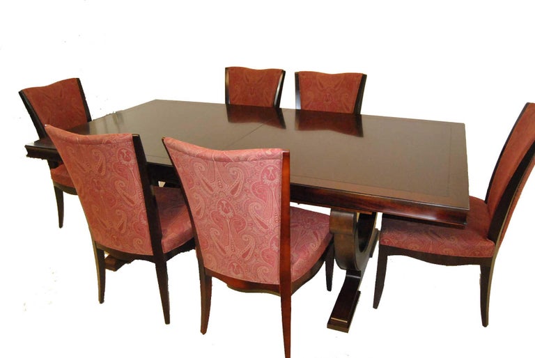Modern Set Of Six Upholstered Dining Room Chairs By Barbara Barry For Baker Furniture Sale Modern Set Of Six Upholstered Dining Room Chairs By Barbara Barry For Baker Furniture Sale