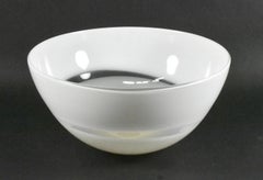 Art Glass Hand Blown Fruit Bowl by Caleb Siemon Signed Dated 2006