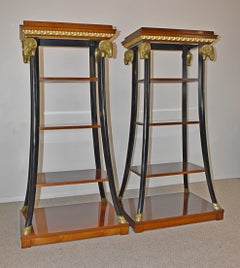 Cherry Empire Stand with 5 Tier Shelves by John Widdicomb