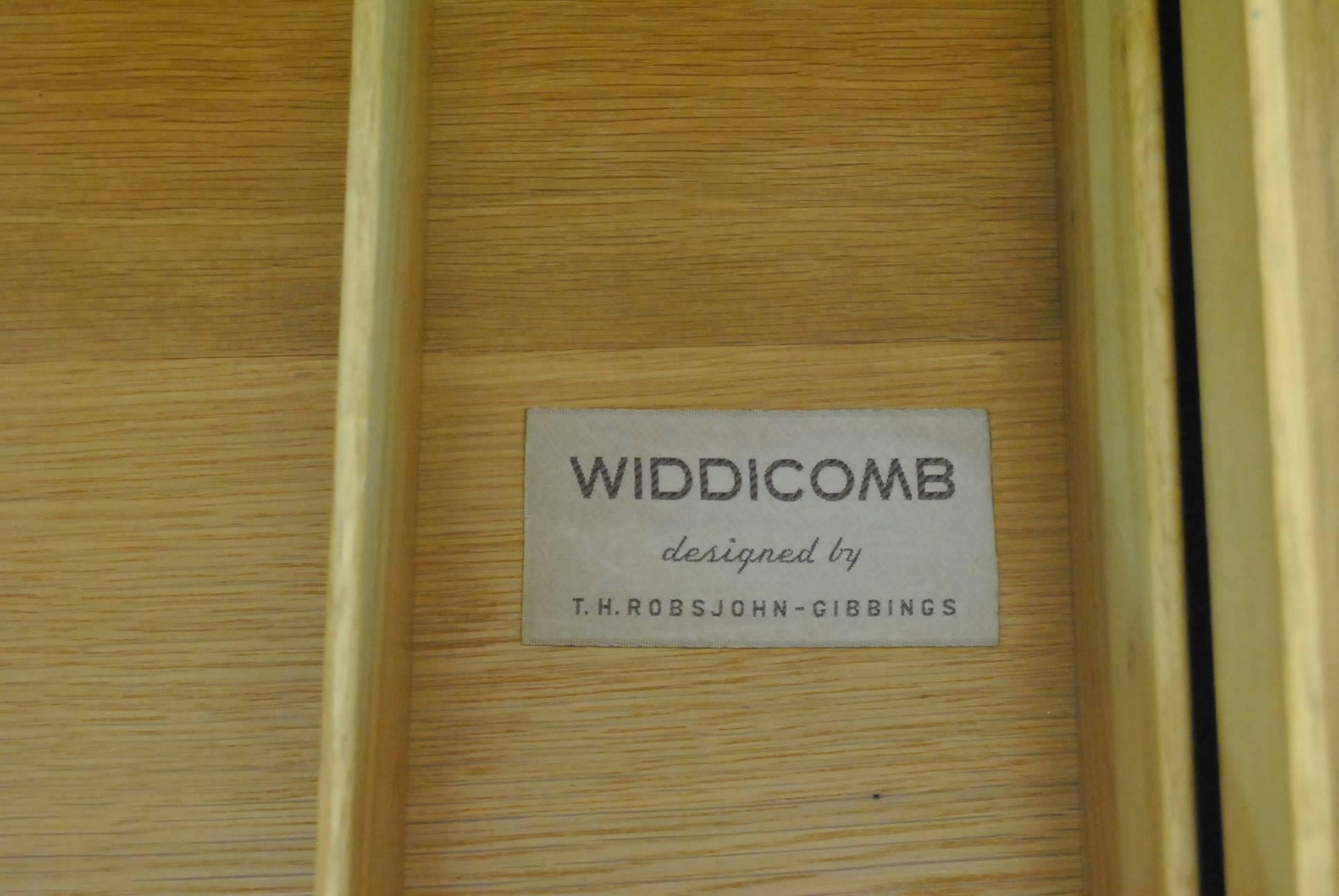 Ash Mid-Century Modern Six-Drawer Dresser by T.H. Robsjohn-Gibbings for Widdicomb