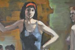 Impresstionists Oil on Board Painting of Ballerinas by Adam Grant