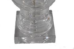 Pair of Hollywood Regency Modern Glass Chapman Lamps