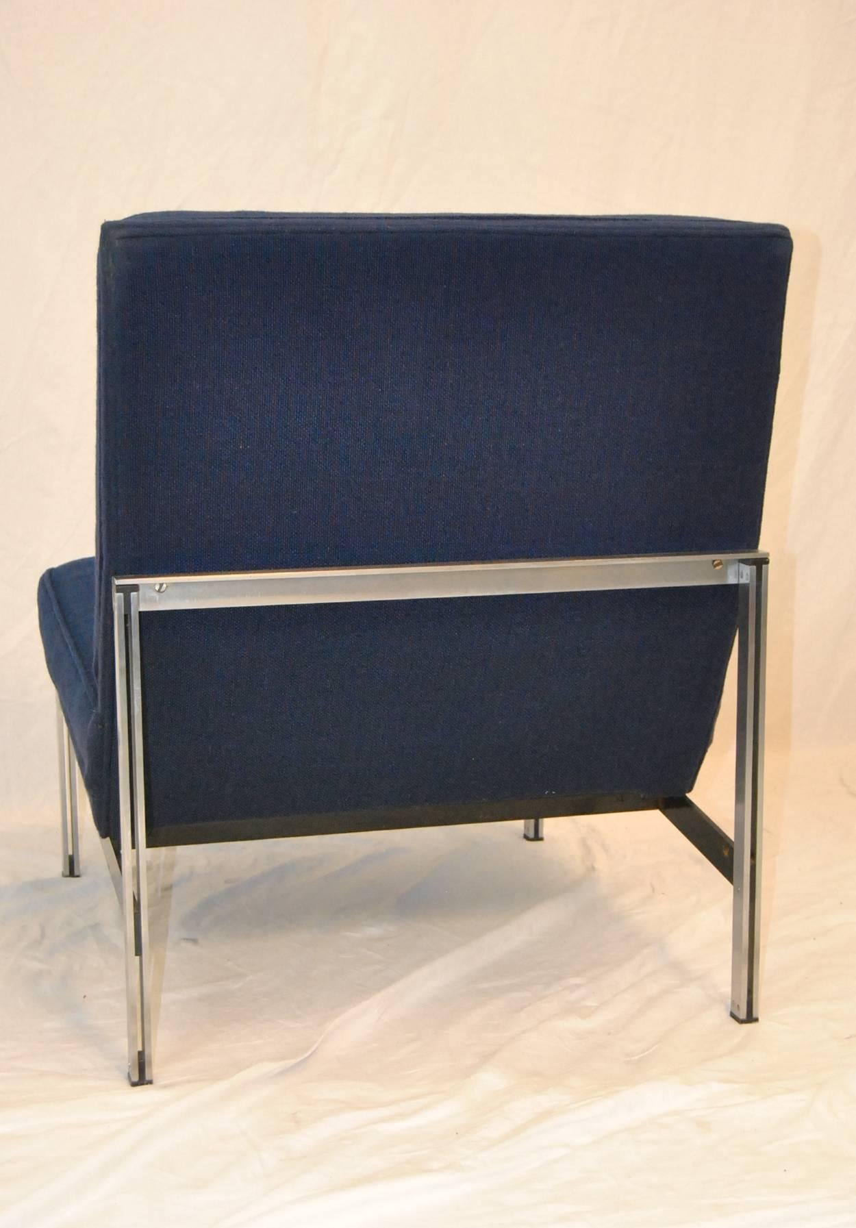 Parallele Sessel ohne Armlehnen von Florence Knoll aus der Mitte des Jahrhunderts (Moderne der Mitte des Jahrhunderts)