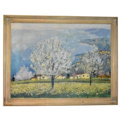 Michele Cascella "Optona 1967" Dipinto a olio su tela