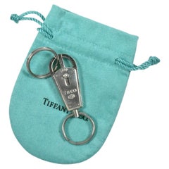 Tiffany & Co. Portachiavi Valet in argento sterling 1837 con due anelli