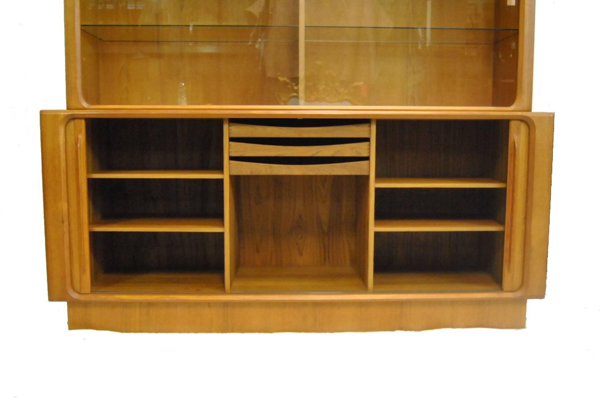 Mid-Century Modern Mid-Century Bernhard Pedersen & Son Danish Sideboard with Glass Display Hutch