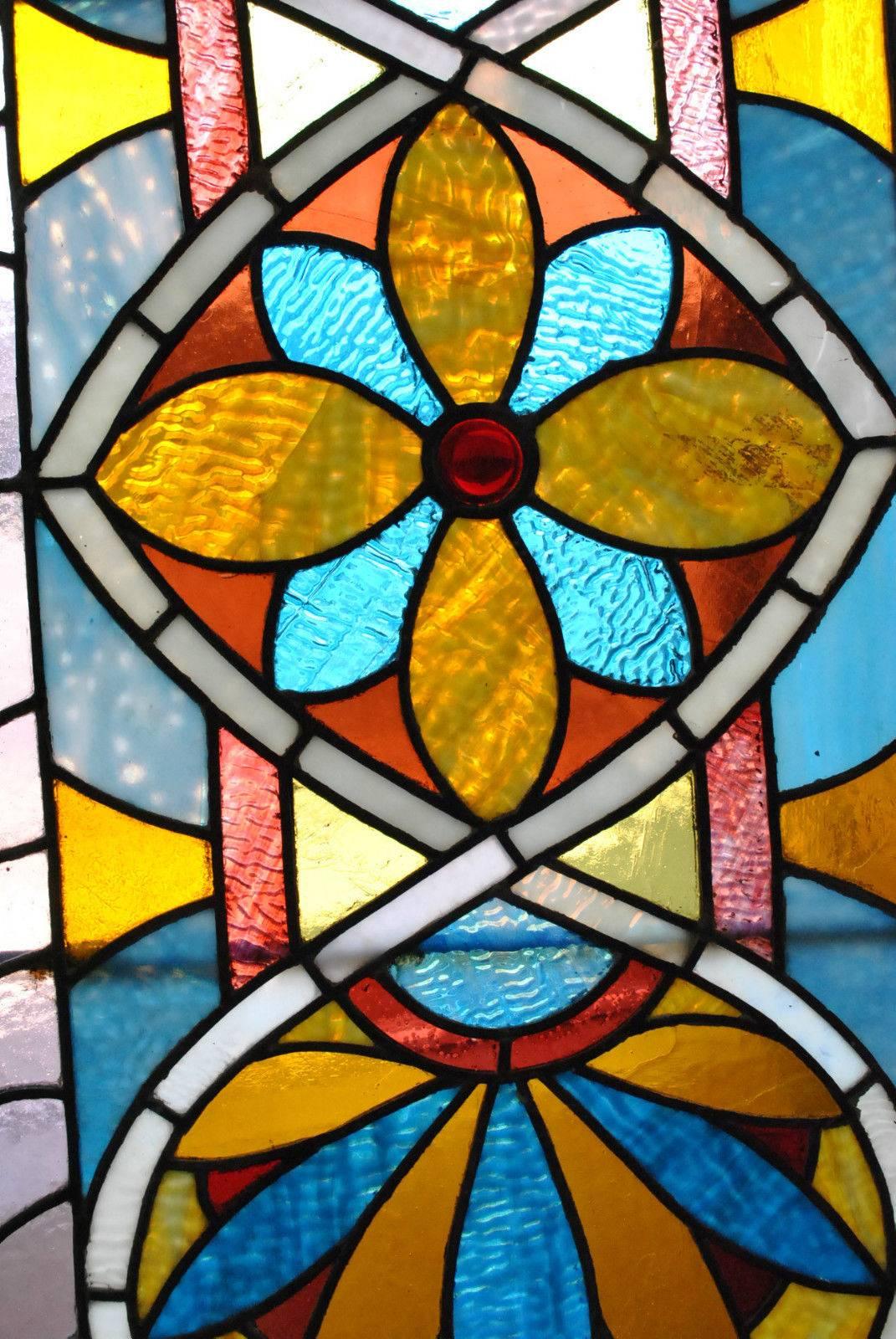Antique Victorian Stained Glass Window, circa 1880s at 1stDibs
