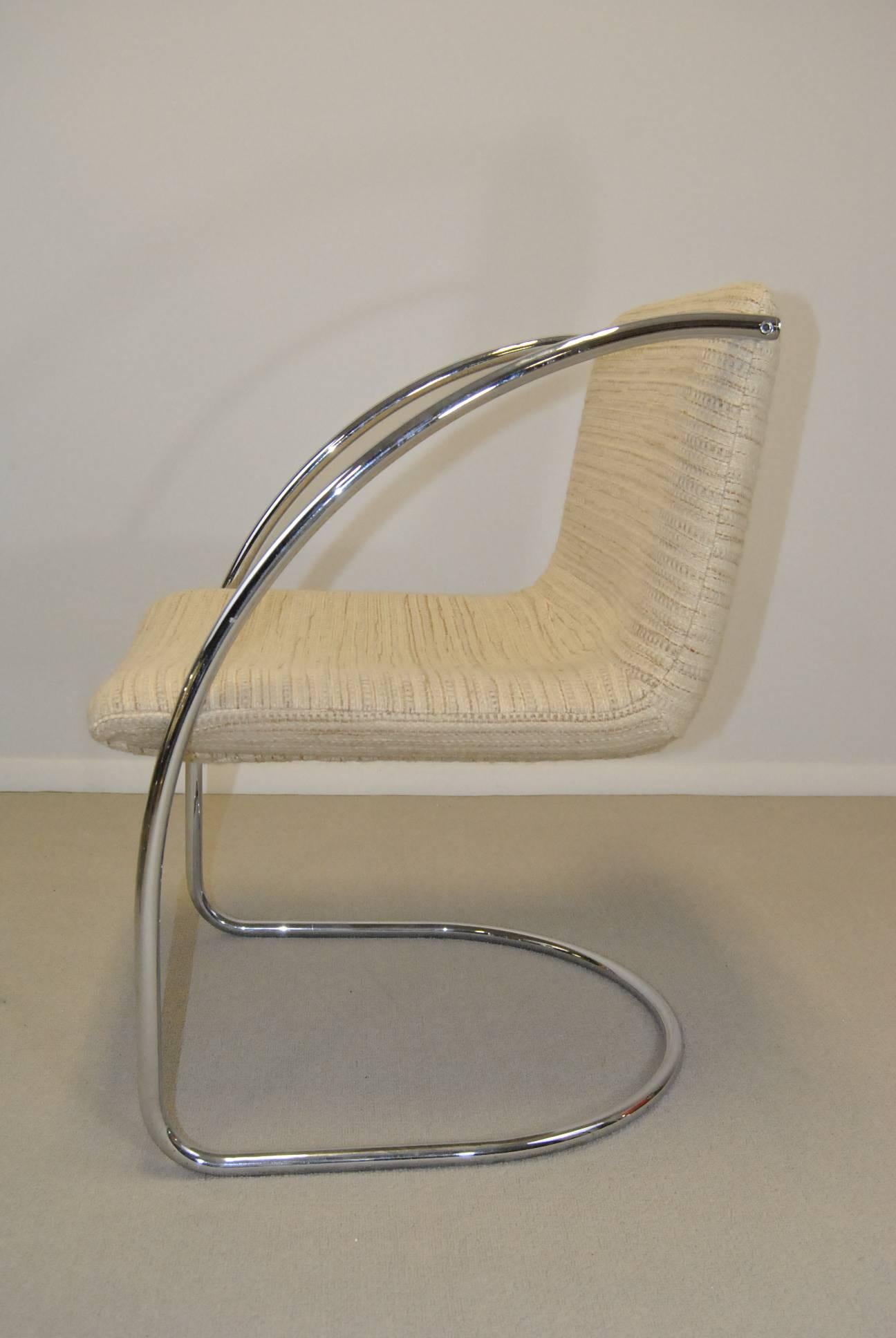 Mid-Century Modern Set of Eight Dining Chairs by Milo Baughman In Good Condition In Toledo, OH