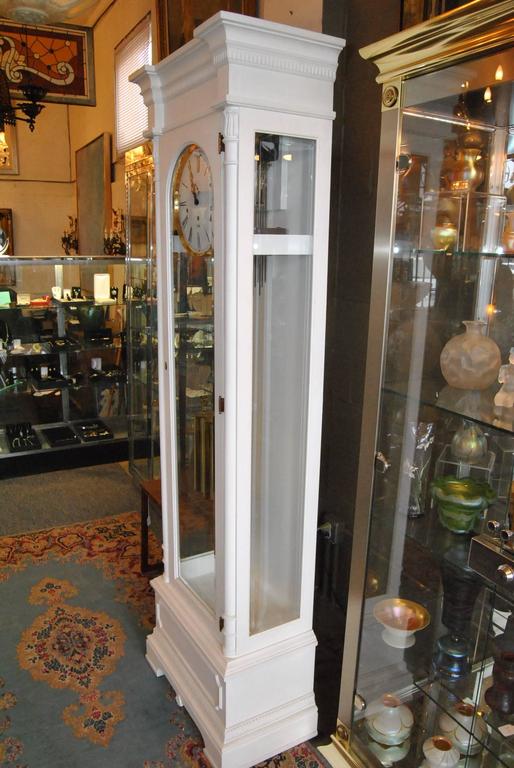 Sligh Trend Grandfather Clock, Classic Dorset Model, White at 1stDibs