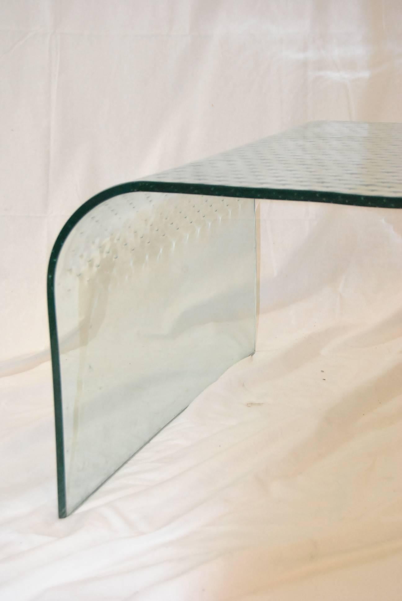 Waterfall Style Plate Glass Coffee Table 2