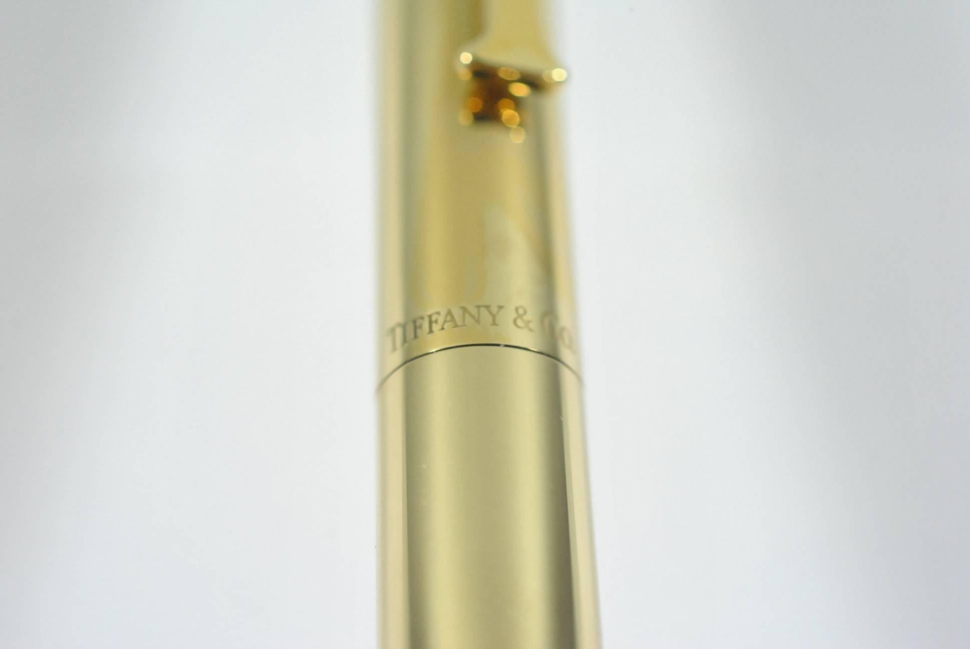 20th Century Tiffany & Co. 18-Karat Yellow Gold Ballpoint Pen with 
