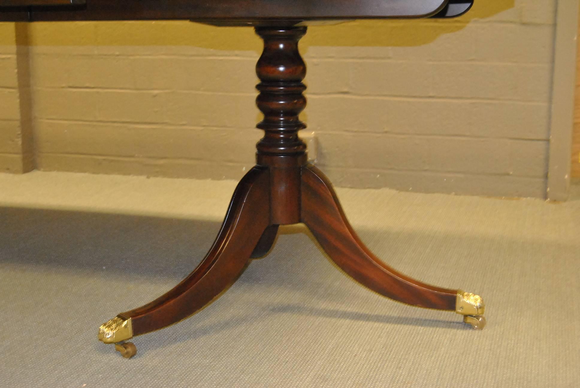 Chippendale 18th Century Style Mahogany Conference Table by Kittinger - 12 feet For Sale