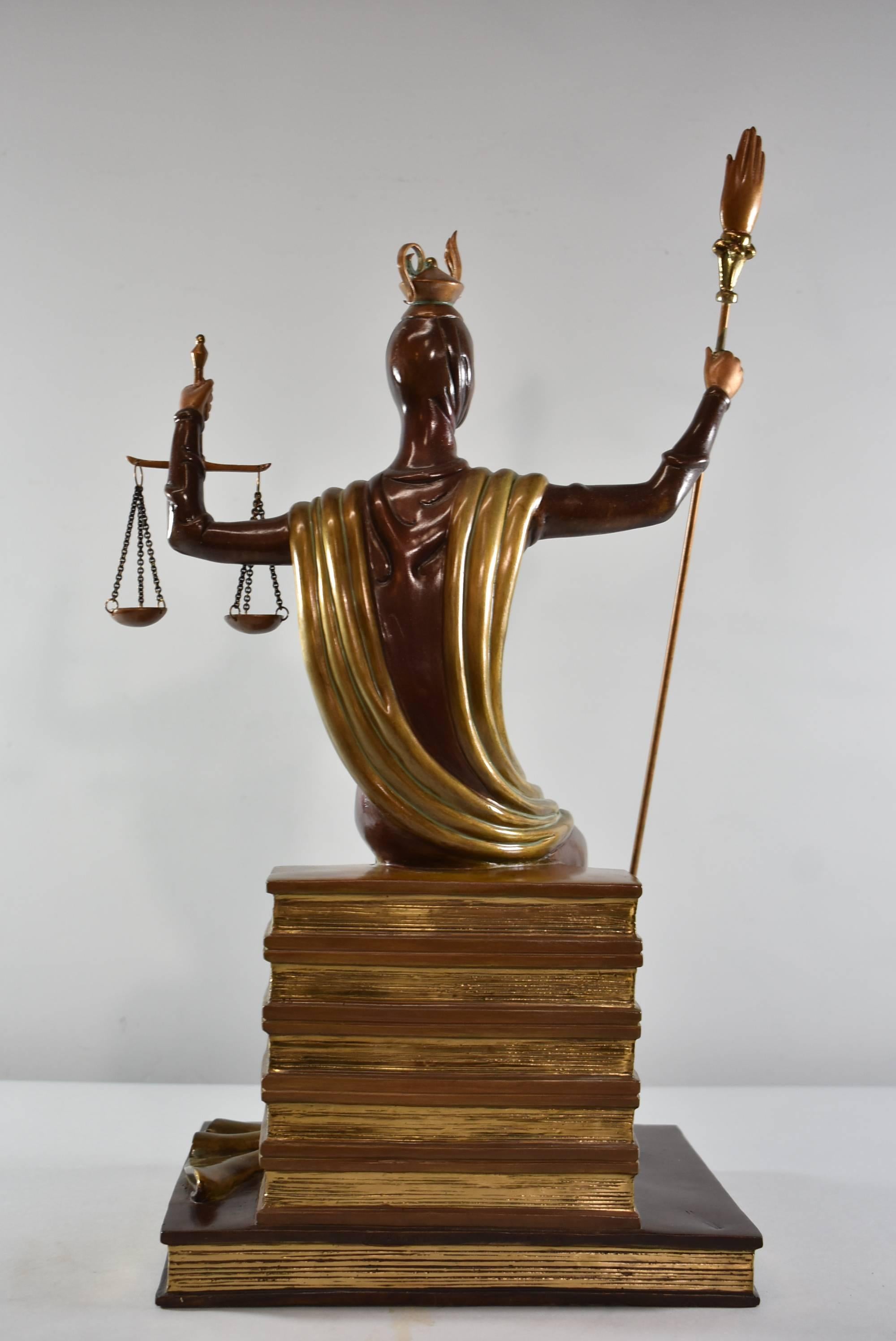 Limited Edition Bronze by Erte, Lady Justice, 1984, 25 / 60 In Good Condition In Toledo, OH
