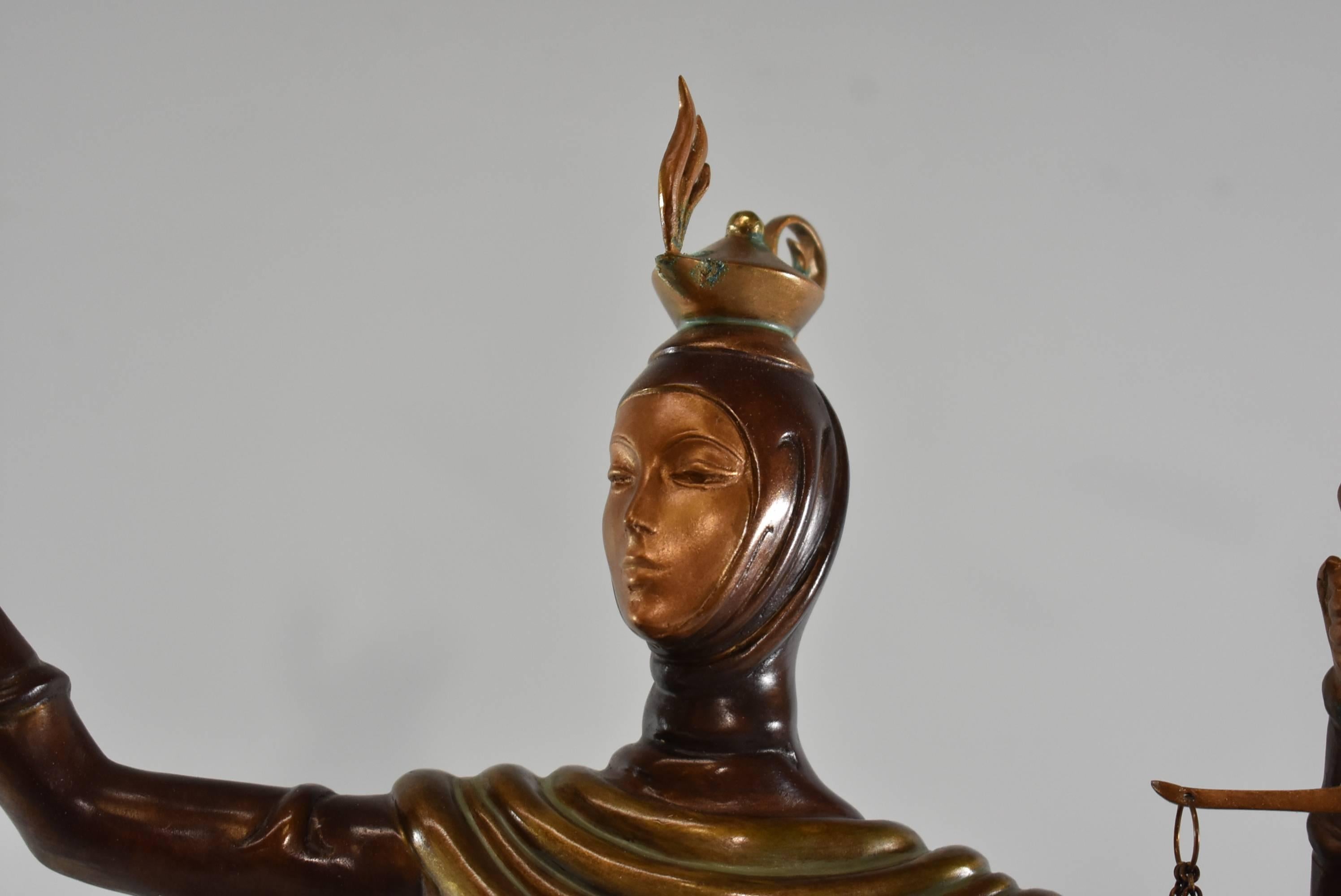 Limited Edition Bronze by Erte, Lady Justice, 1984, 25 / 60 1