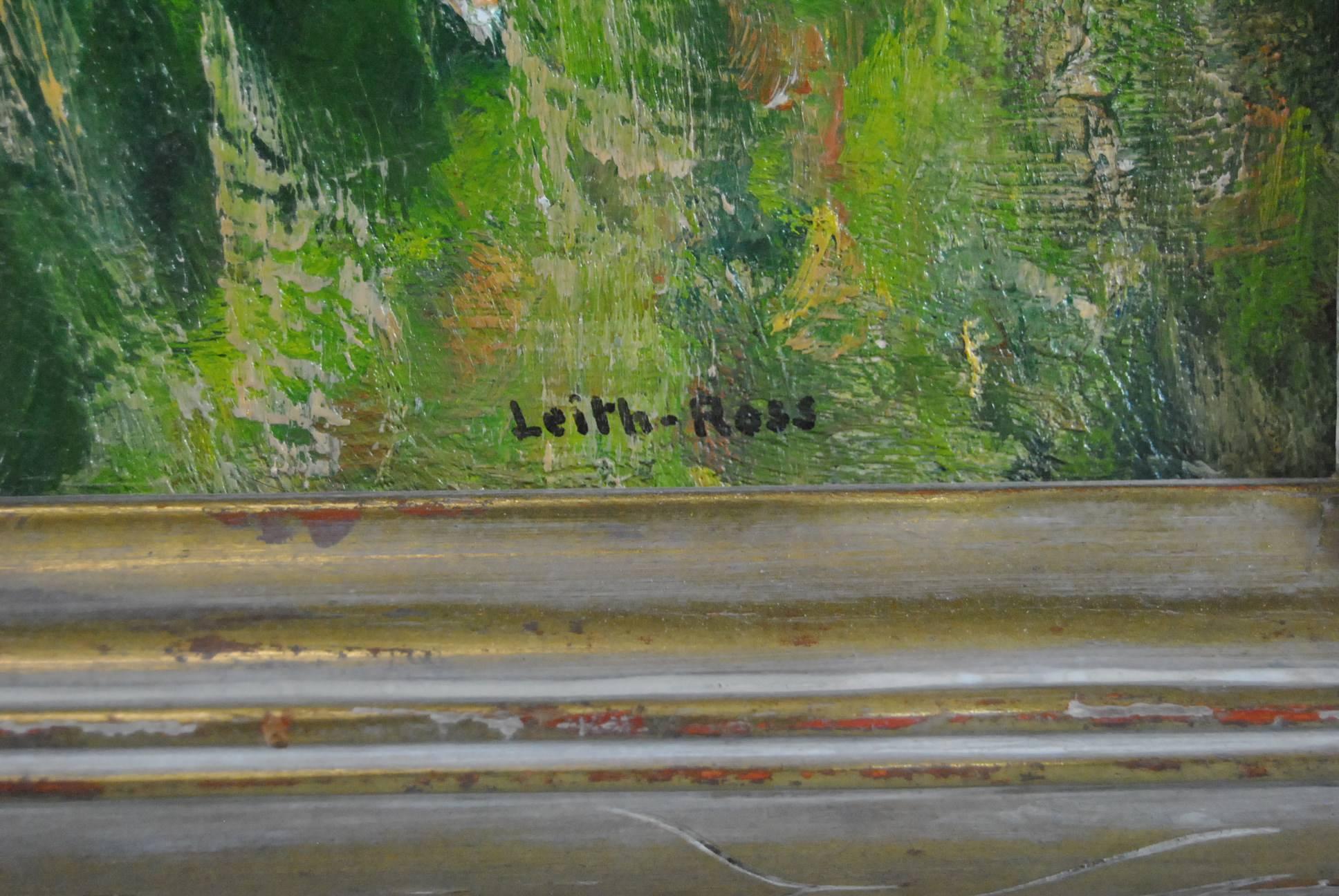Huile sur toile de Harry Leith-Ross, chasseur et chien en vente 1