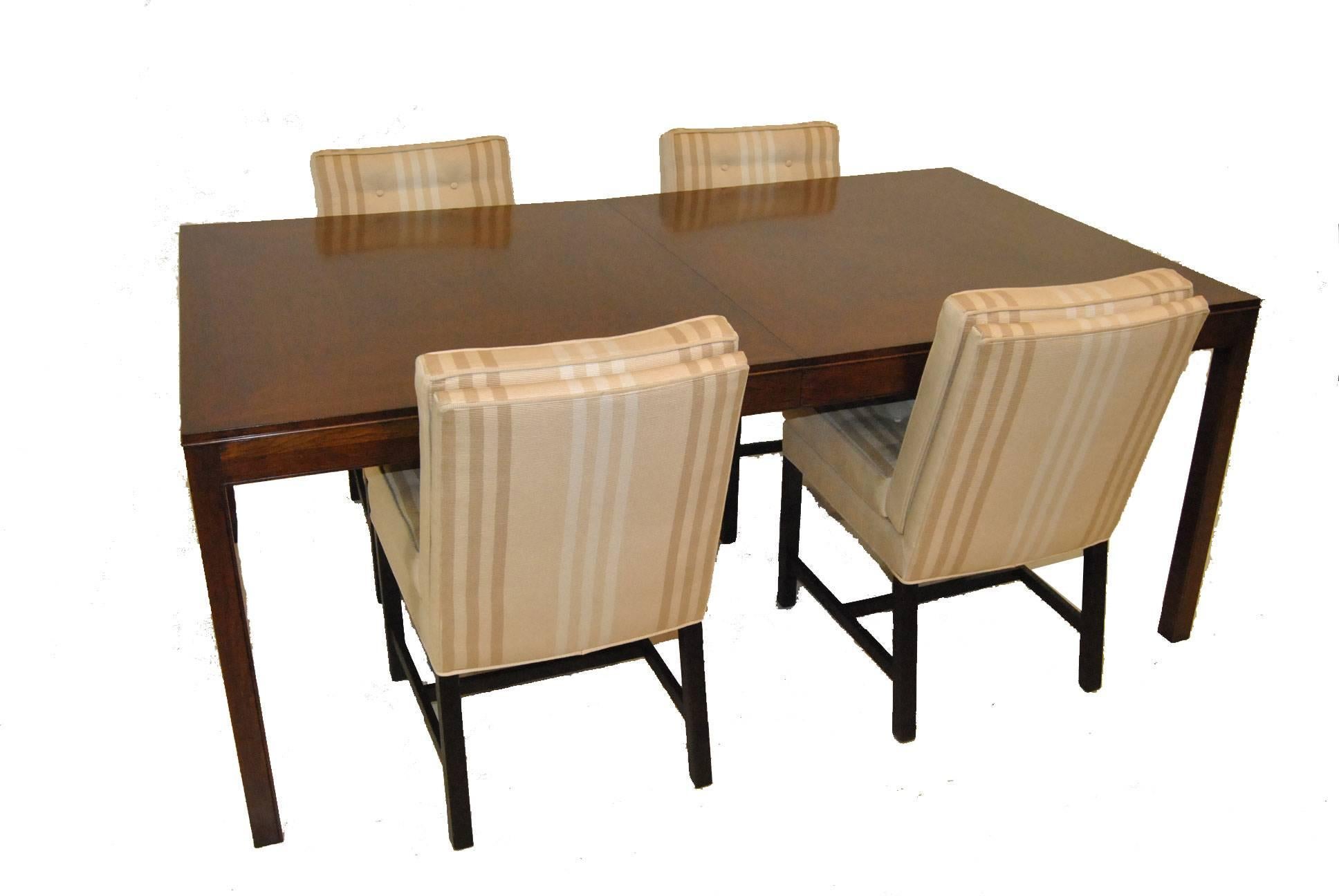 Mid-Century Modern Dark Walnut Dining Room Table by Bert England for Johnson Furniture