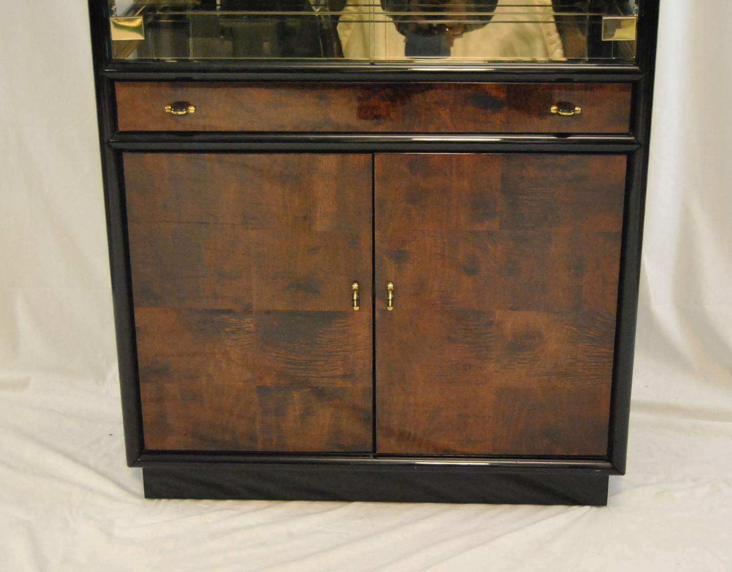 black lacquer china cabinet