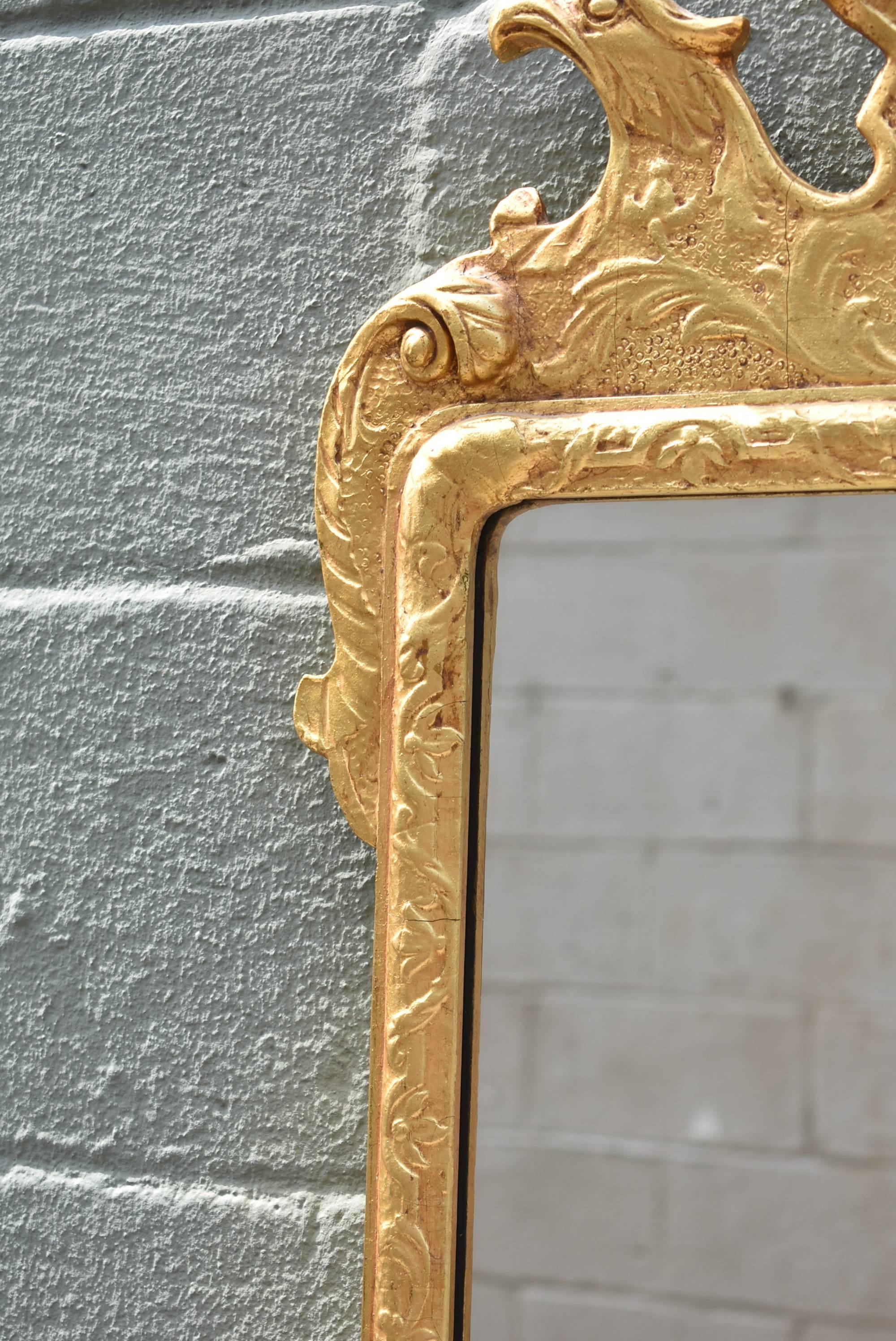 Friedman Brothers Colonial Williamsburg Gold Gilt Eagle Mirror Federal Style In Good Condition In Toledo, OH