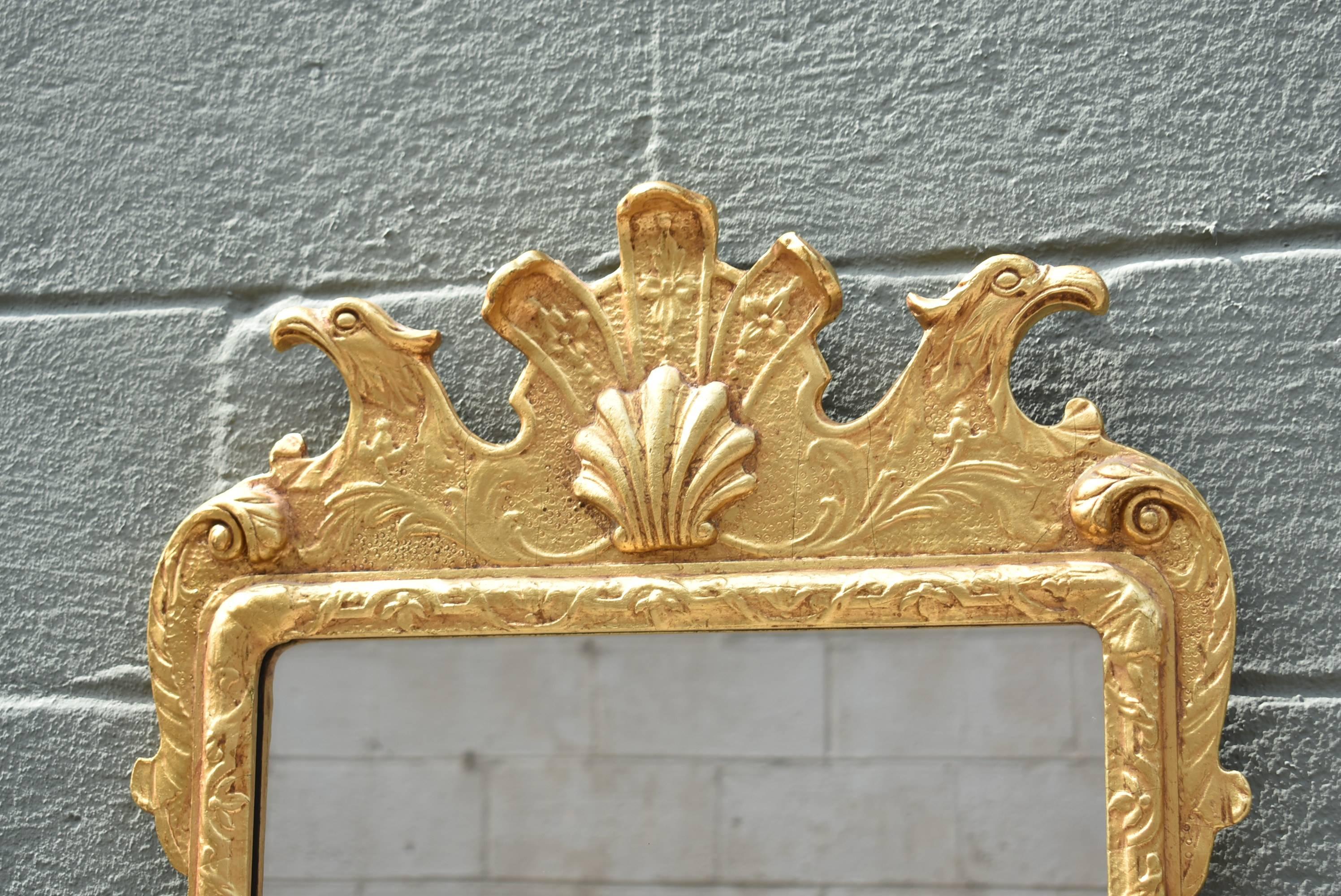 American Friedman Brothers Colonial Williamsburg Gold Gilt Eagle Mirror Federal Style
