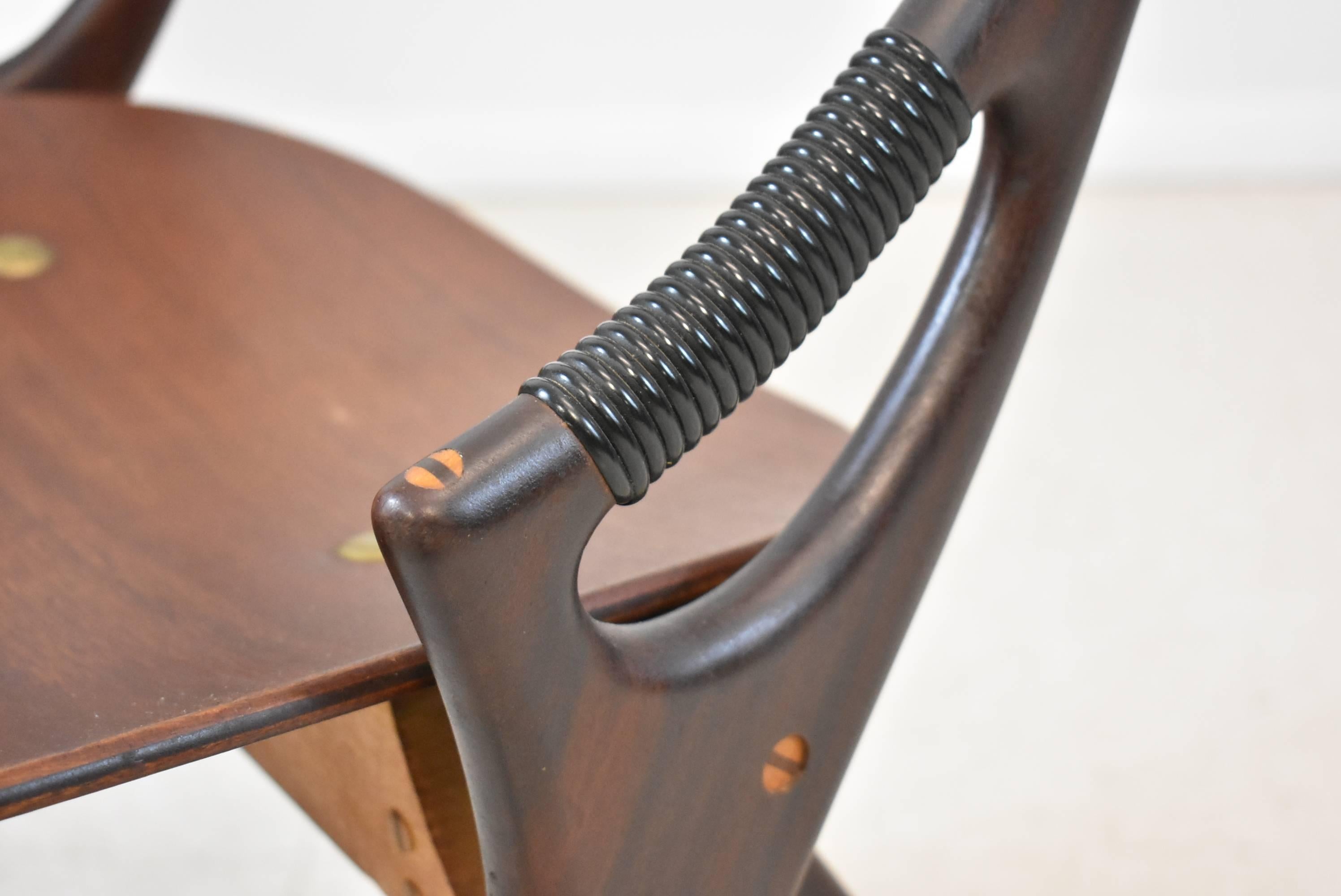 Mid-20th Century Pair of Mid-Century Modern Danish Teak Chairs by Arne Hovmand Olsen Model 71