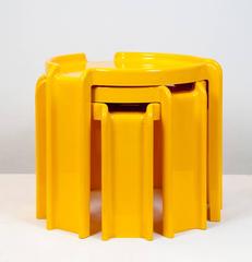 Set of Nesting Tables by Giotto Stoppino for Kartell