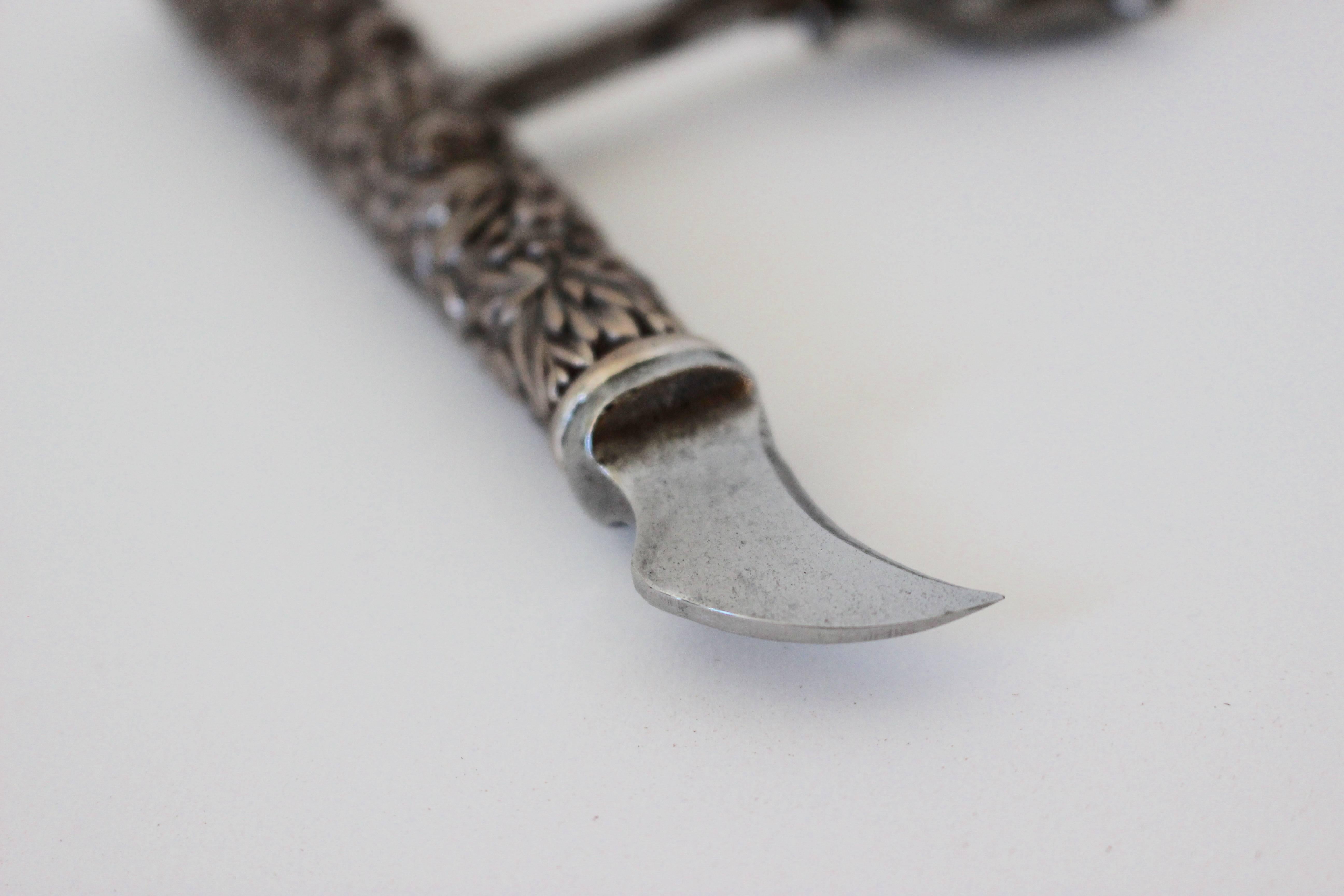 Elegant Silver Plated Corkscrew, 20th Century For Sale 2