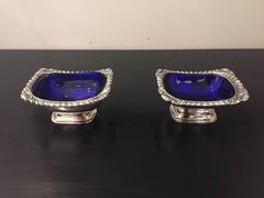 Pair of Silver Plated Salt and Pepper Cellars