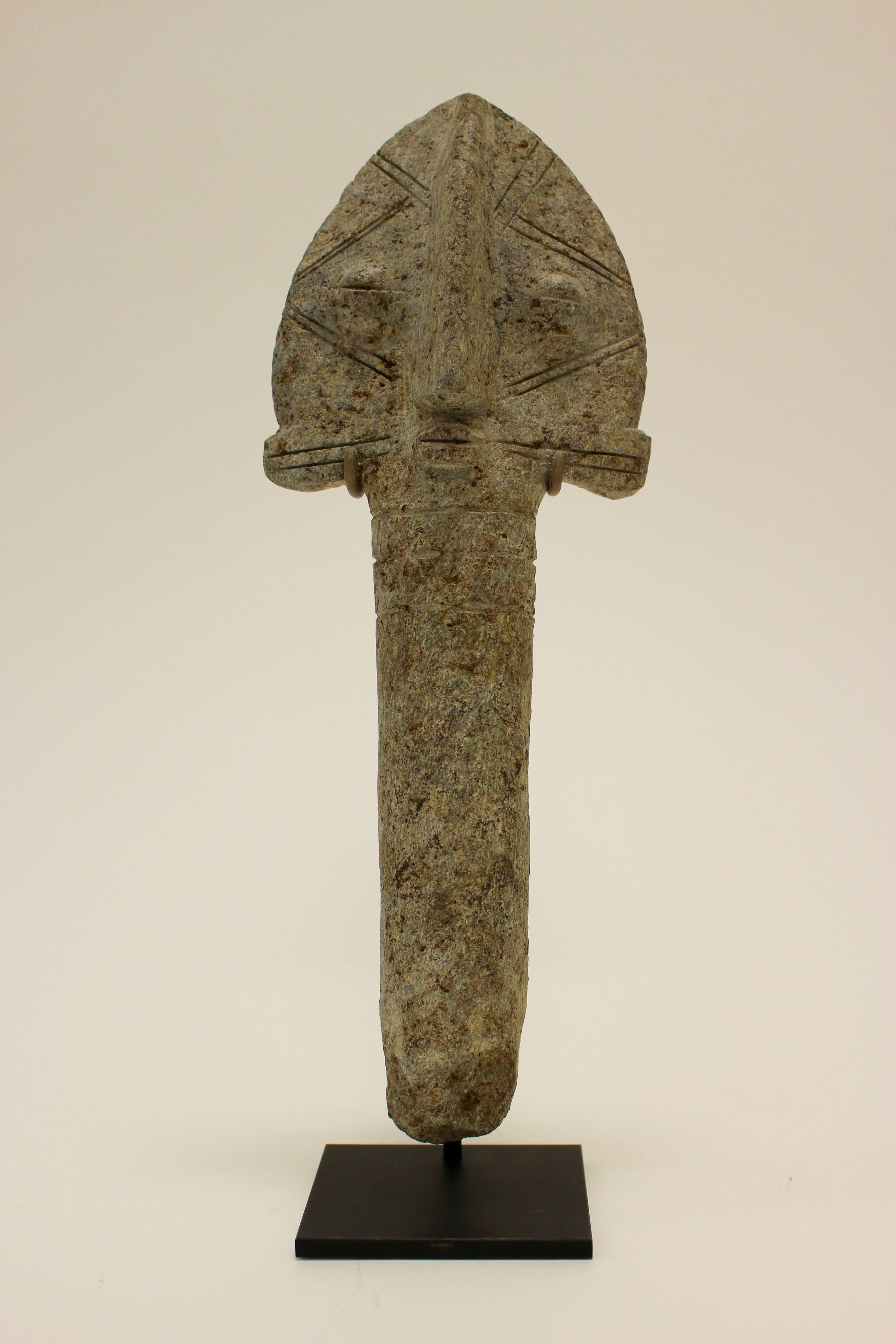 18th Century and Earlier Burkina Faso Stone Marker for a Warrior