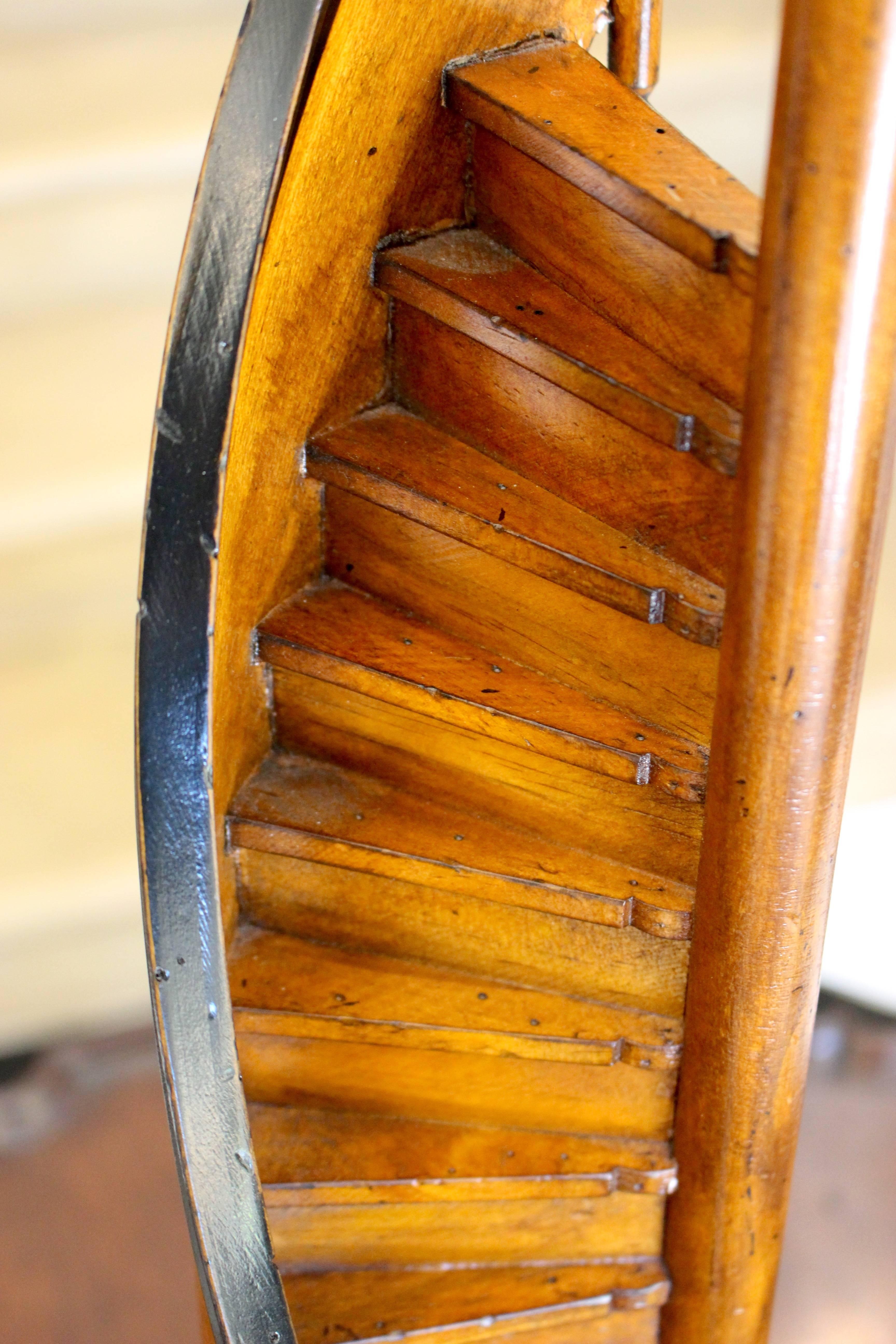 Wood Miniature Spiral Staircase