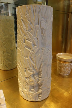 Rare and Monumental Schumann Matte White Porcelain Floor Vase