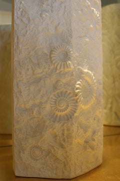 Kaiser "Back to Nature" Floor Vase in Matte White Porcelain Relief