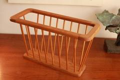 Danish Modern Oak Magazine Holder