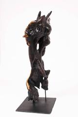 Brad Sells "Old Bull" Crafted Ironwood Sculpture