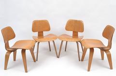 Charles Eames DTW-1 Table and DCW Chairs by Evans for Herman Miller, 1940s