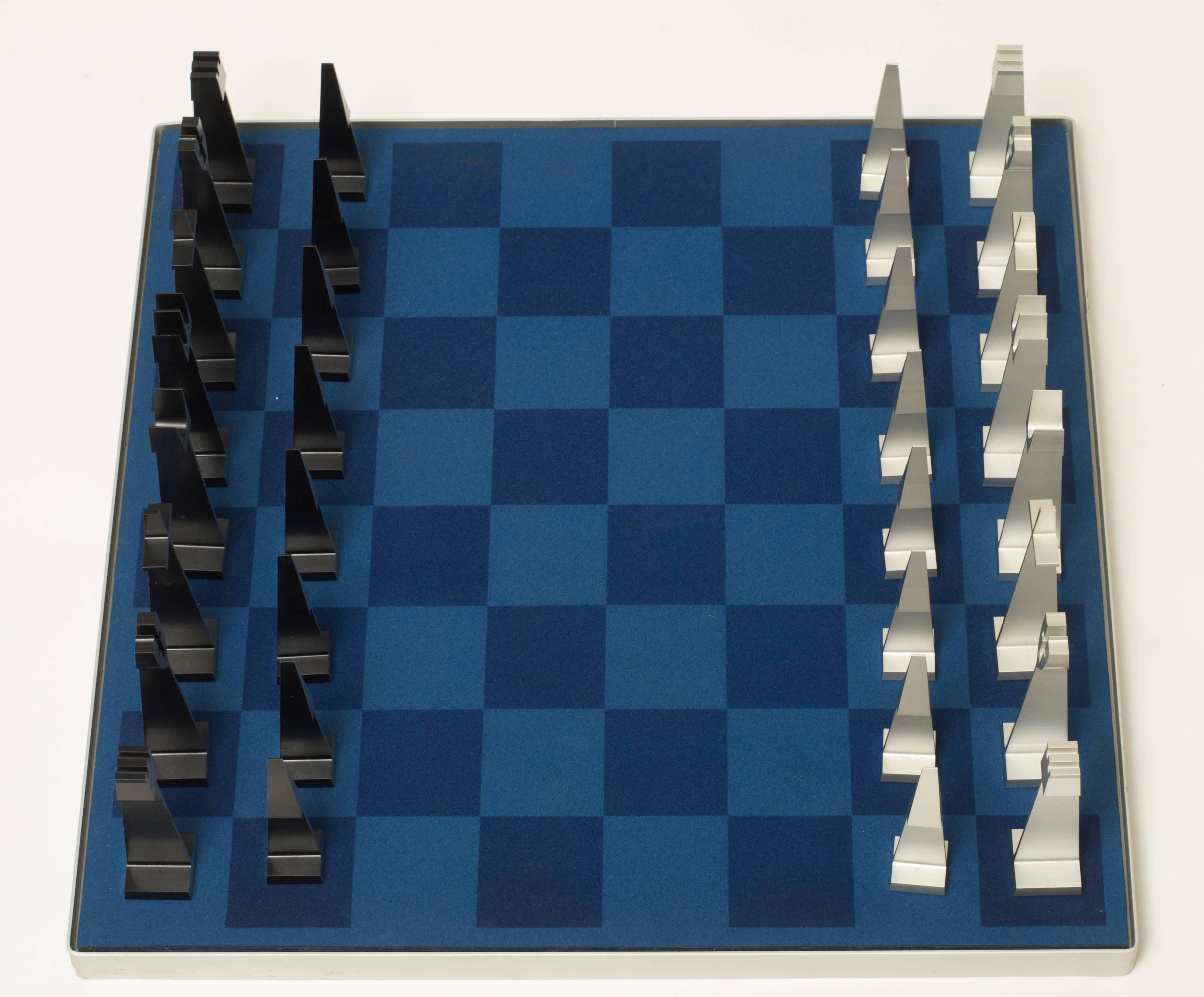 American Mid-Century Modern Chess Set by Austin Cox for ALCOA, 1962