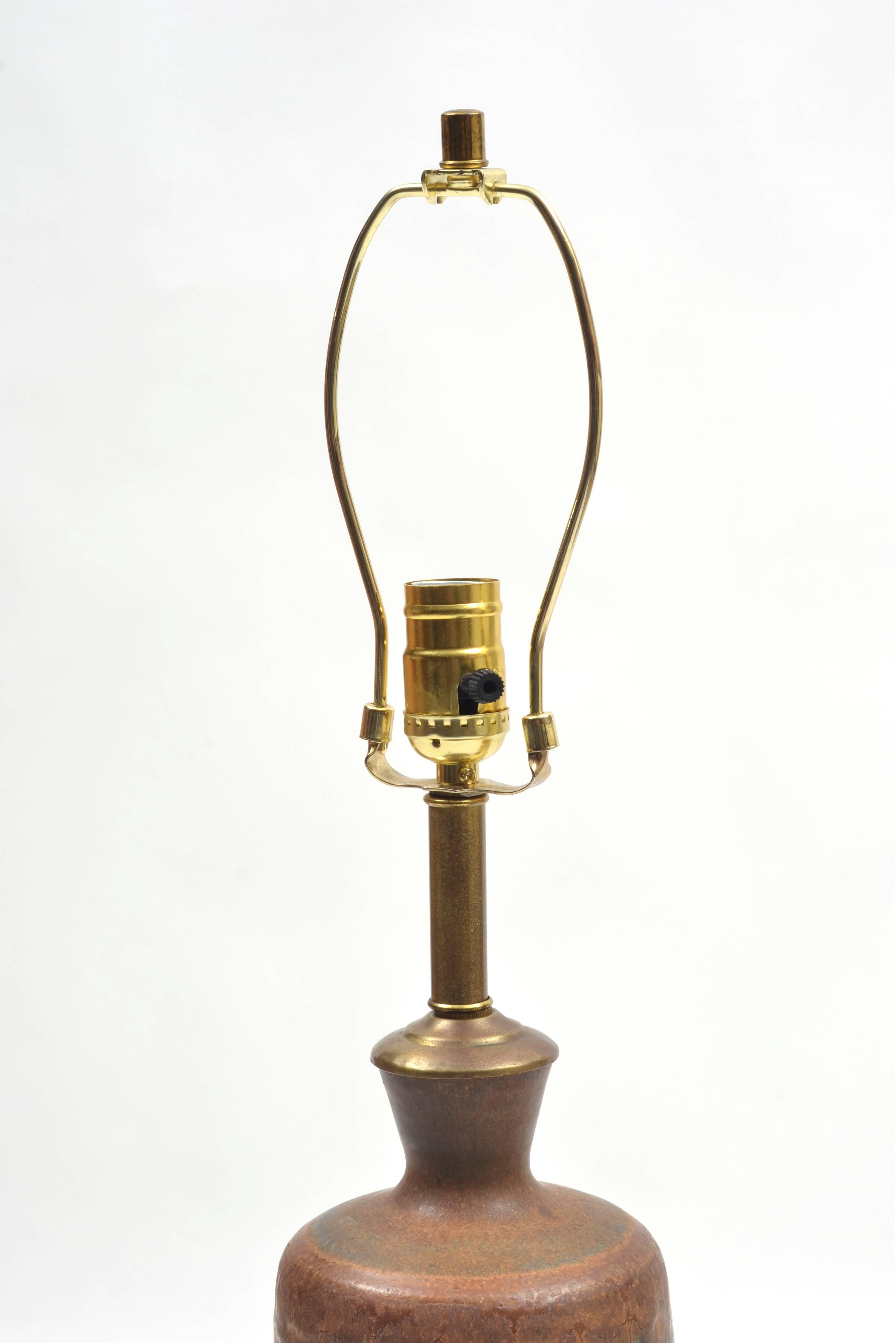 American Stephen Polchert Ceramic Lamp, 1961 For Sale
