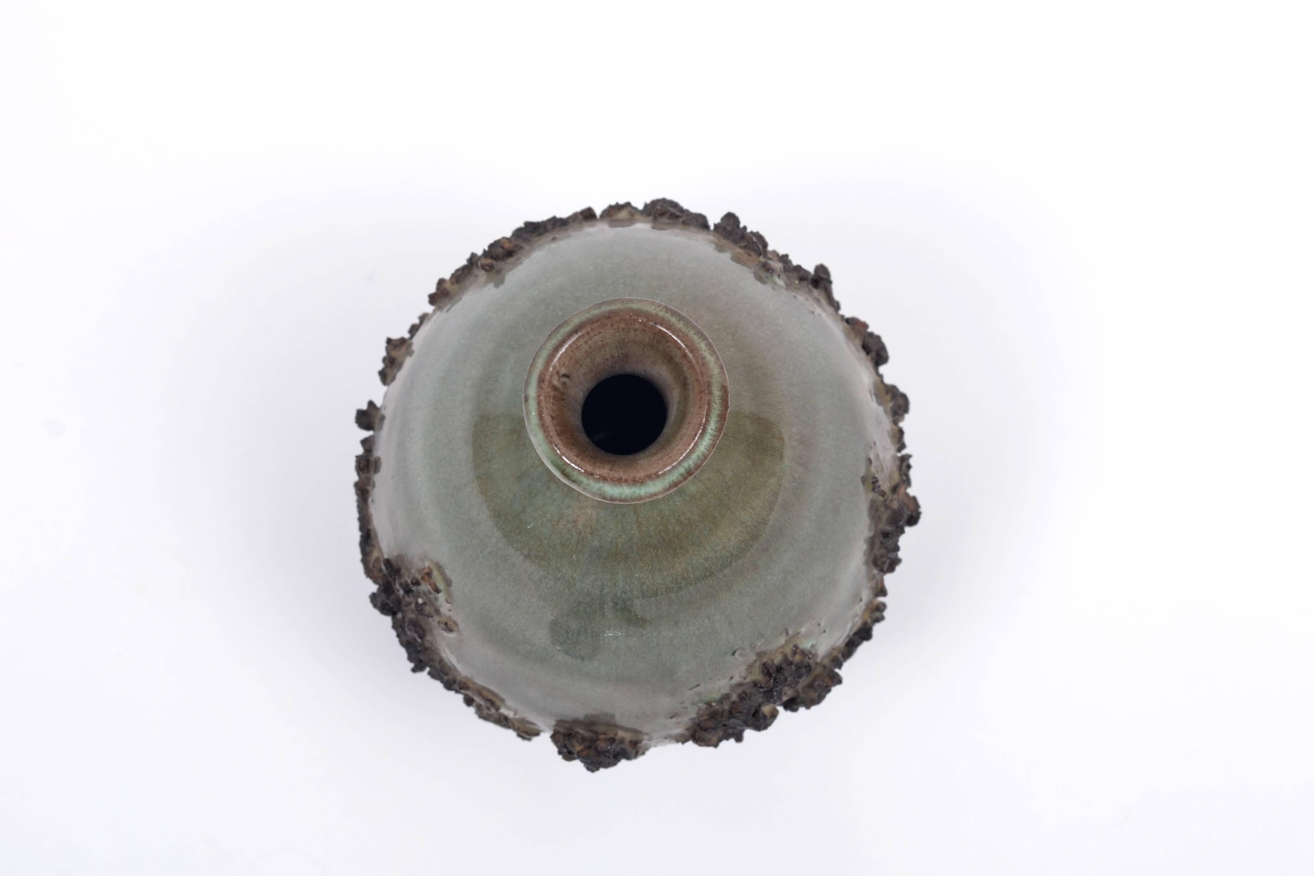 Mid-Century Modern Ragnar Kjartansson Glit Ceramic Vase For Sale