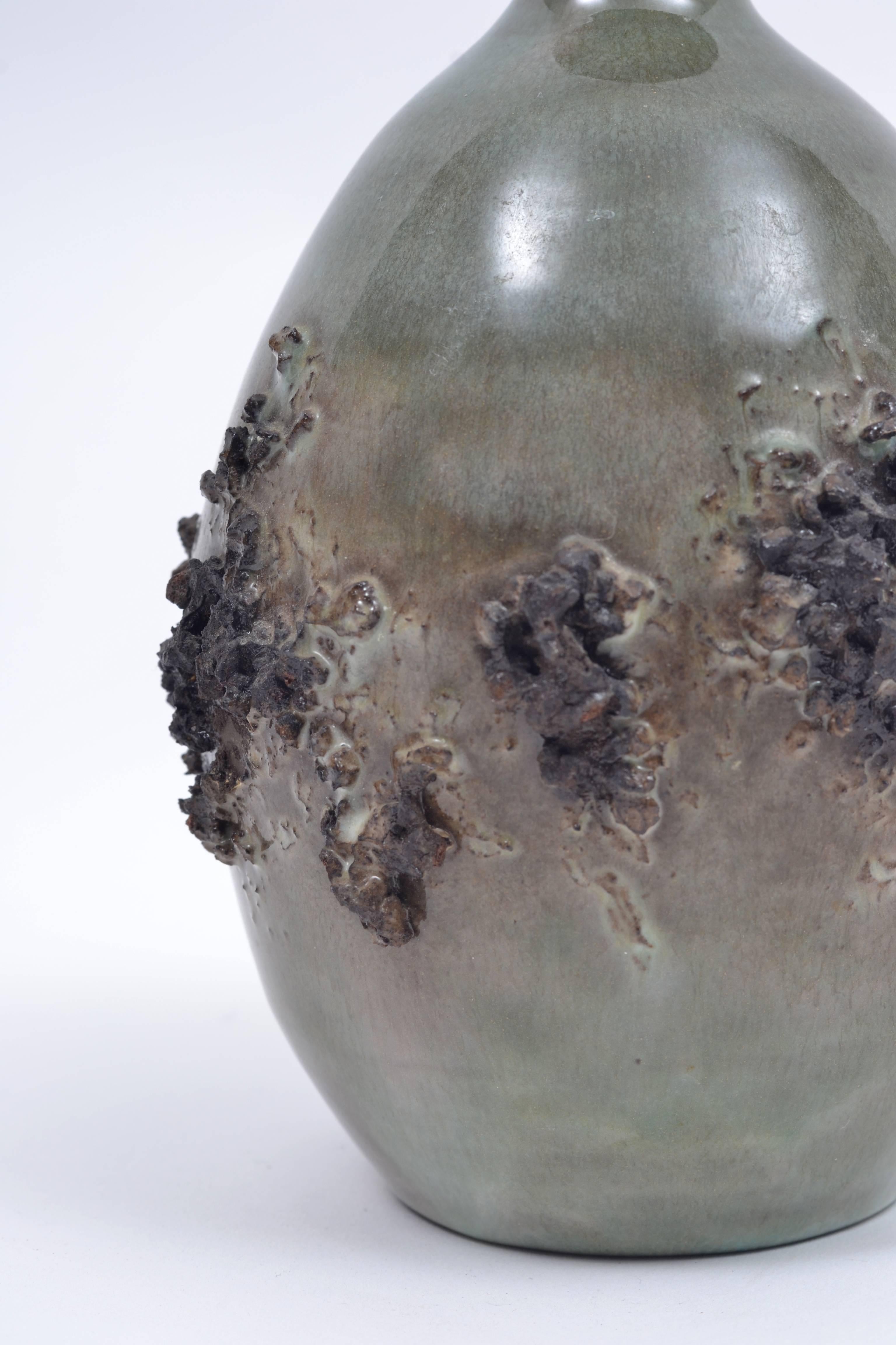 Icelandic Ragnar Kjartansson Glit Ceramic Vase For Sale