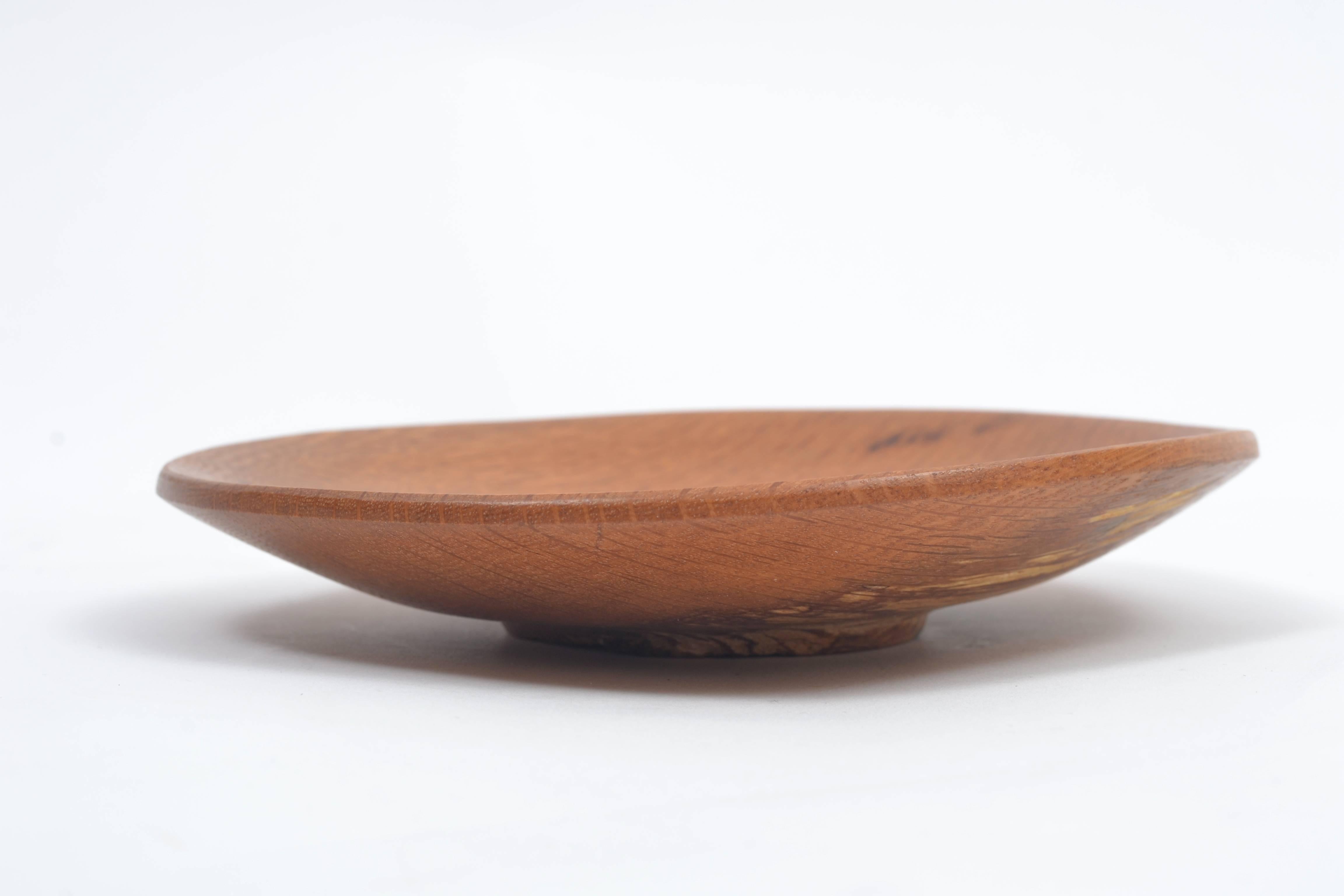 Mid-Century Modern Oak Bowl from Frank Lloyd Wrights Falling Water Crafted by Thomas Obourn For Sale