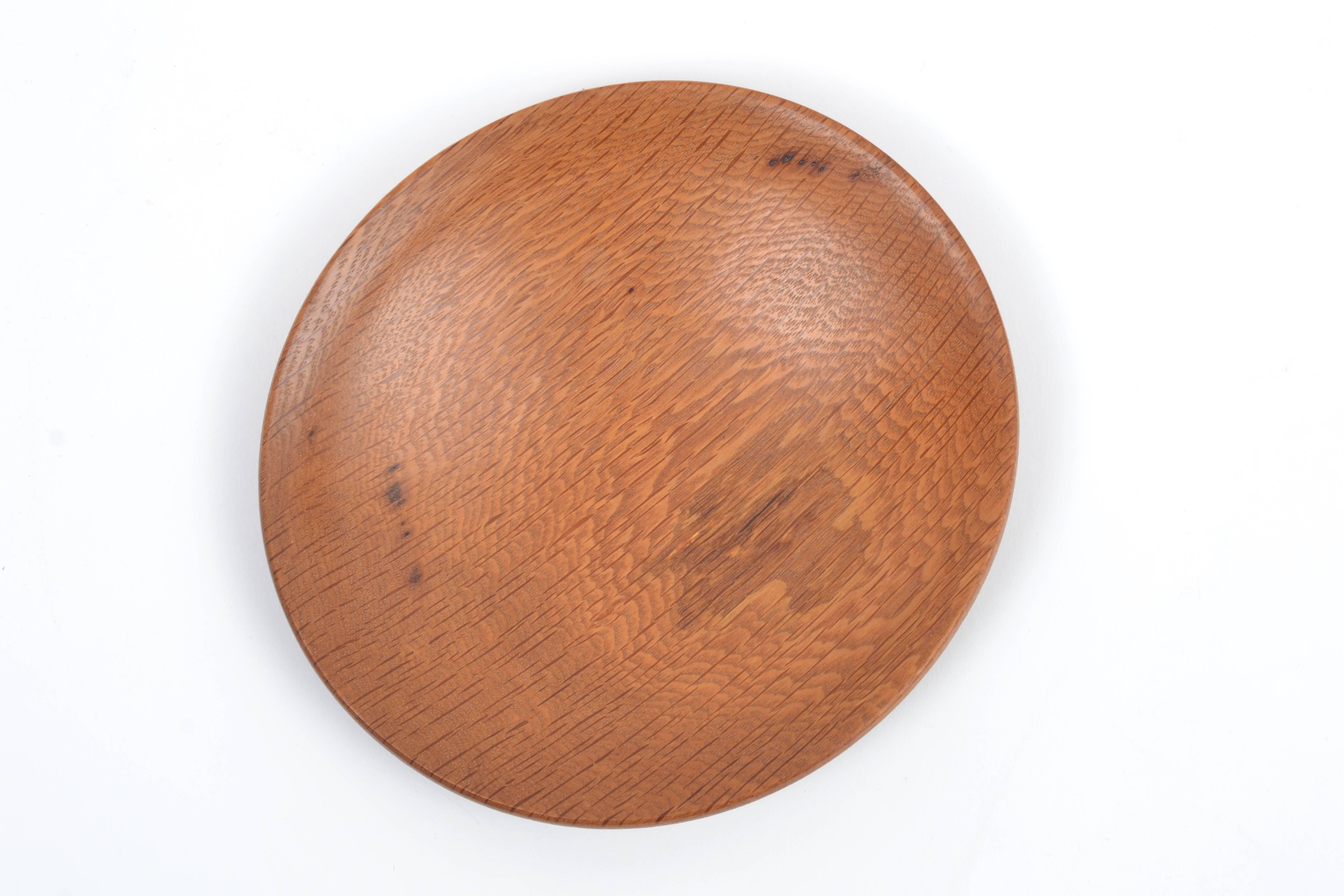 American Oak Bowl from Frank Lloyd Wrights Falling Water Crafted by Thomas Obourn For Sale