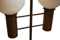 Vintage Brass Library Lamp