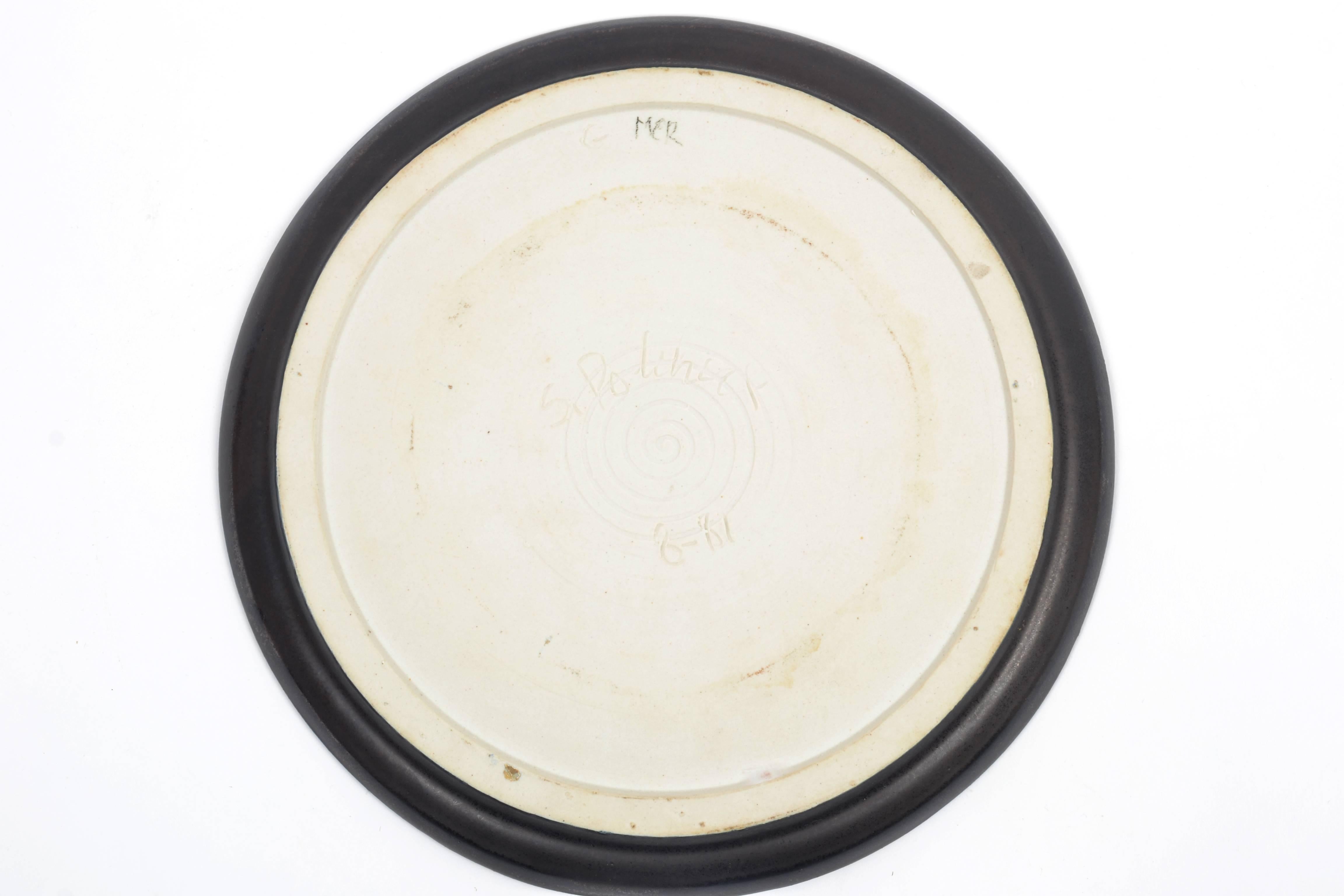 Stephen Polchert Ceramic Plate For Sale 2