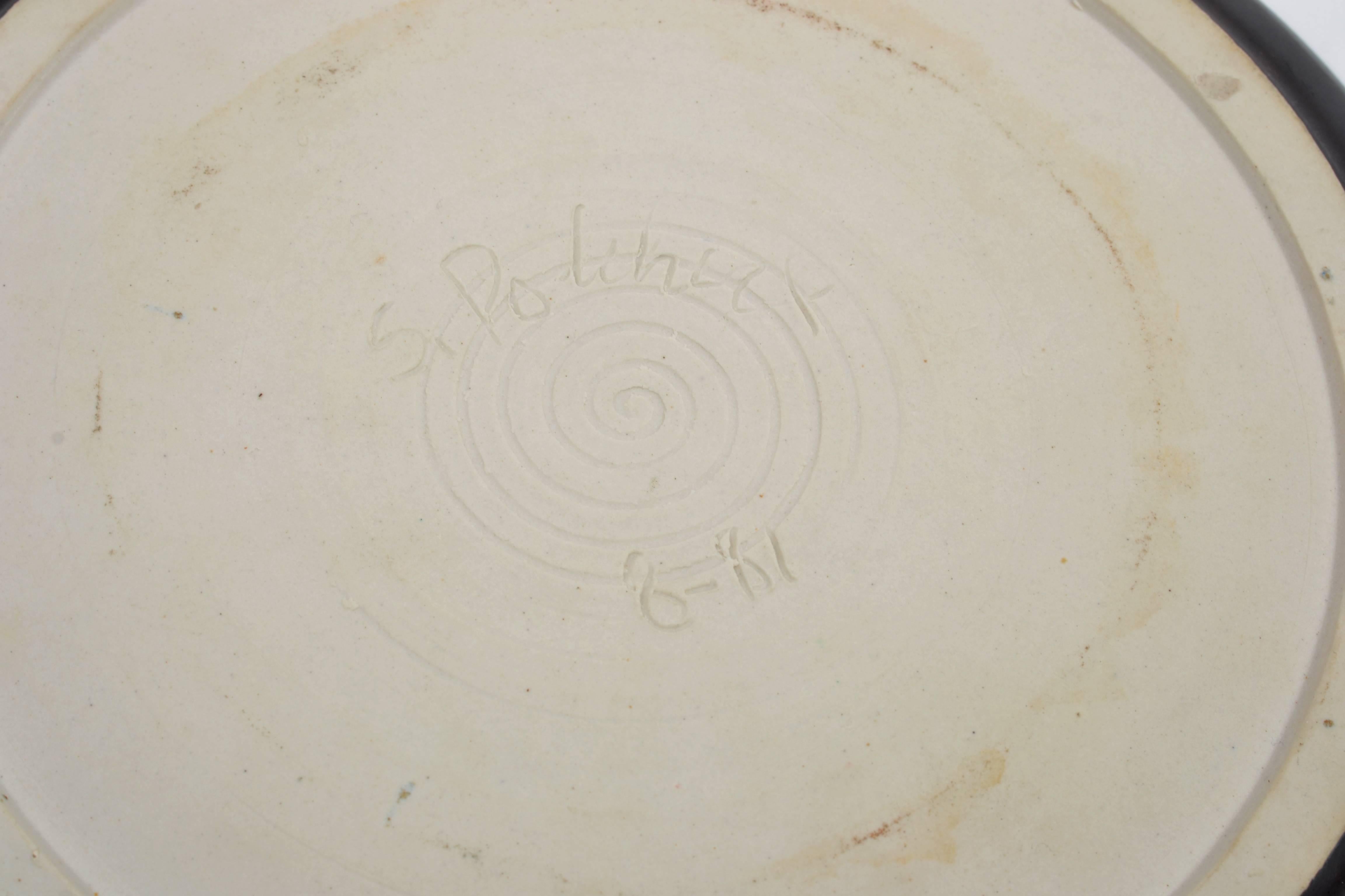 Stephen Polchert Ceramic Plate For Sale 3