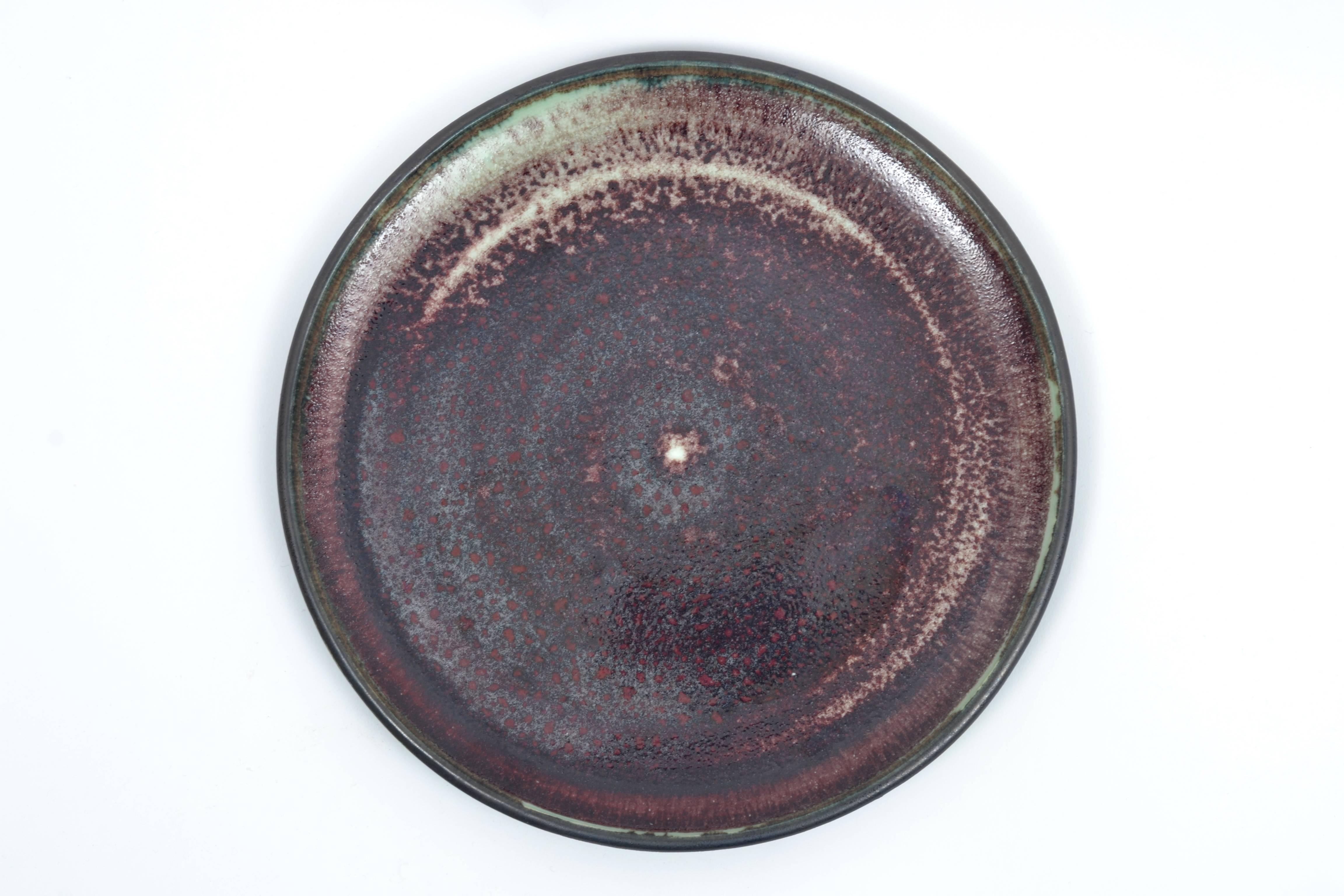 Stephen Polchert Ceramic Plate In Excellent Condition For Sale In Pittsburgh, PA